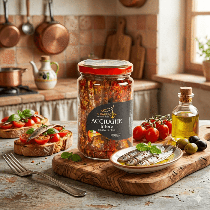 Acciughe intere del Mediterraneo in olio di oliva 290g - immagine 2