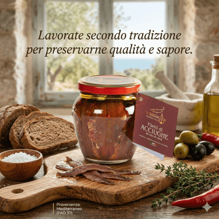 Filetti di Acciughe del Mediterraneo in olio di oliva 180g - immagine 2