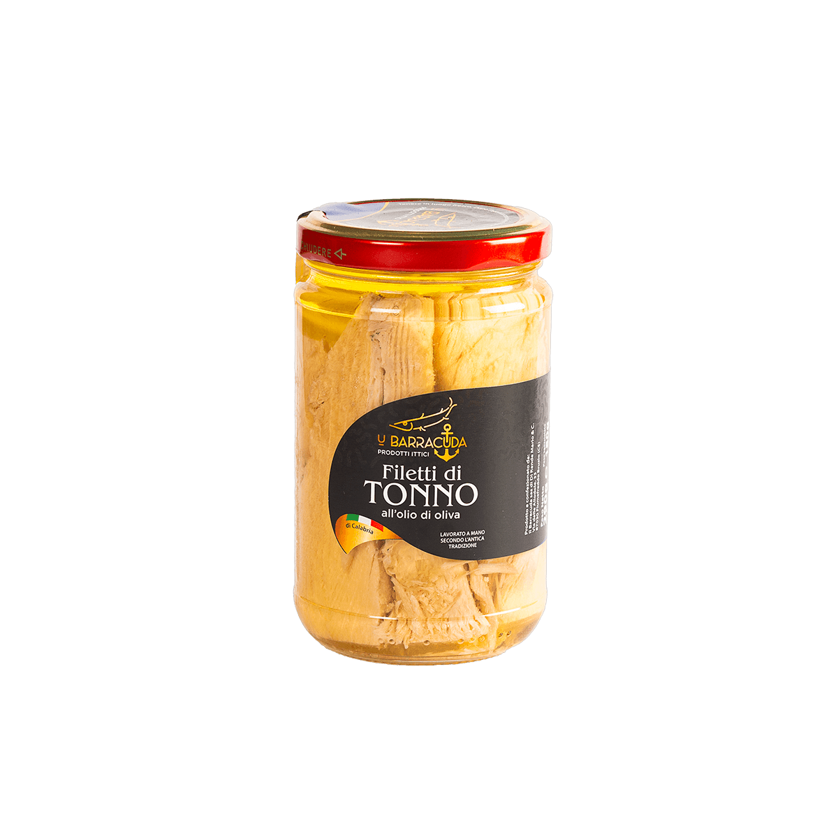 ubarracuda-conserva-di-mare10 Filetti di Tonno Alalunga in olio di Oliva 290g - immagine 1