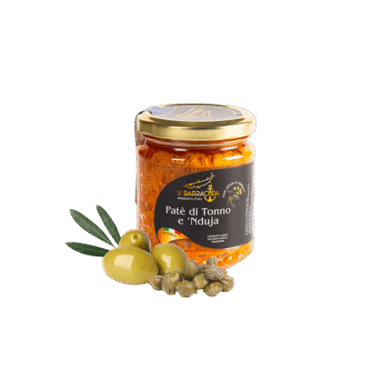Patè di Tonno Nduja Capperi e olive nere-180g