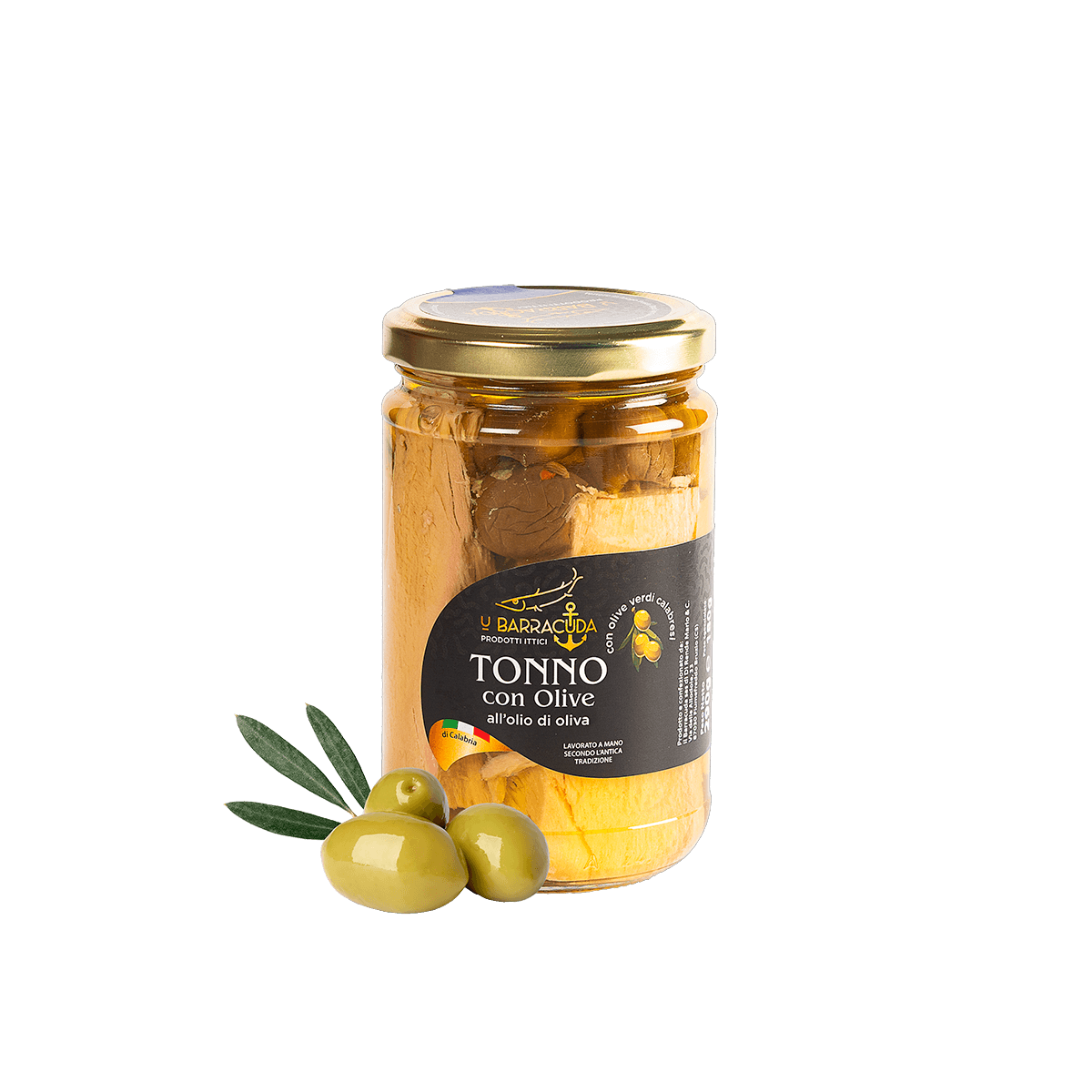ubarracuda-conserva-di-mare13 Filetti di Tonno con Olive di Calabria 290g - immagine 1