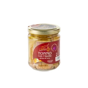 Barattolo di tonno con cipolla