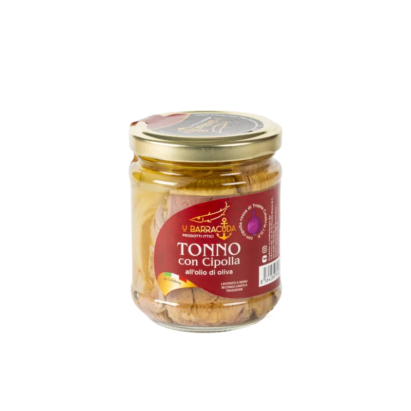 Barattolo di tonno con cipolla